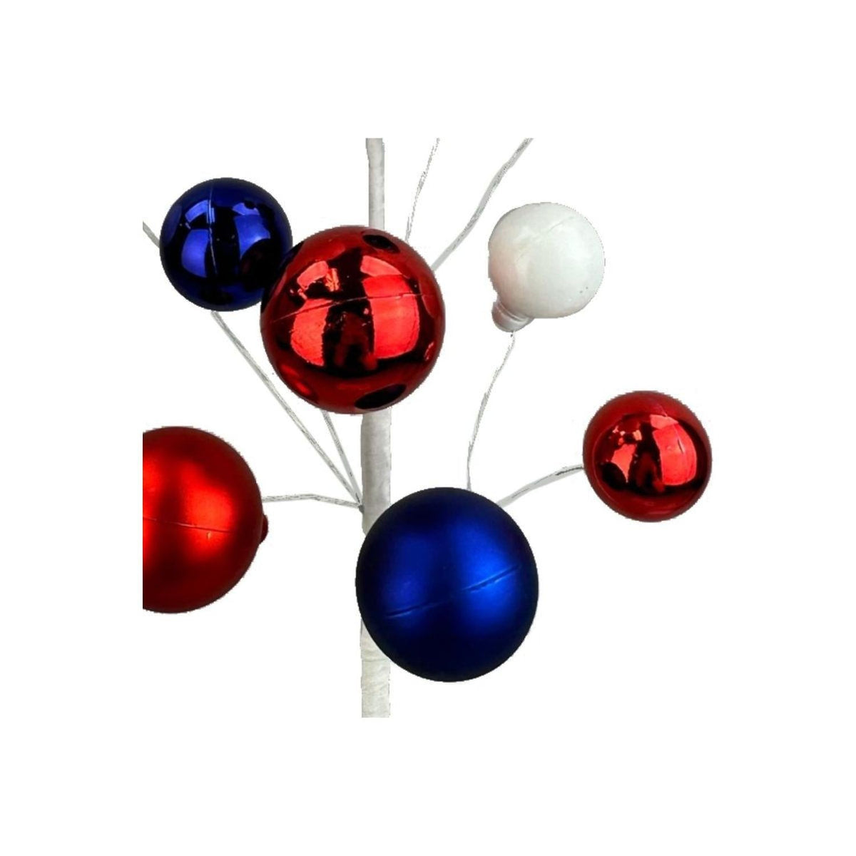 16" Ornament Ball Pick: Red, White, Blue