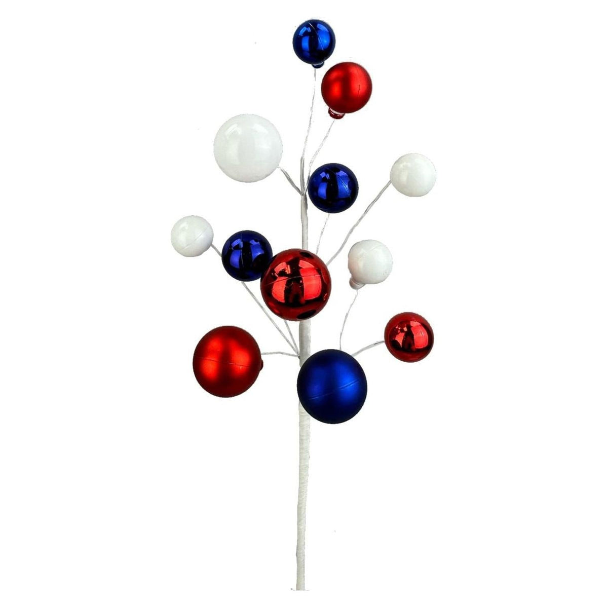 16" Ornament Ball Pick: Red, White, Blue