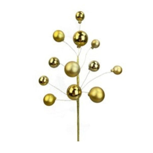 16" Ornament Ball Pick: Gold