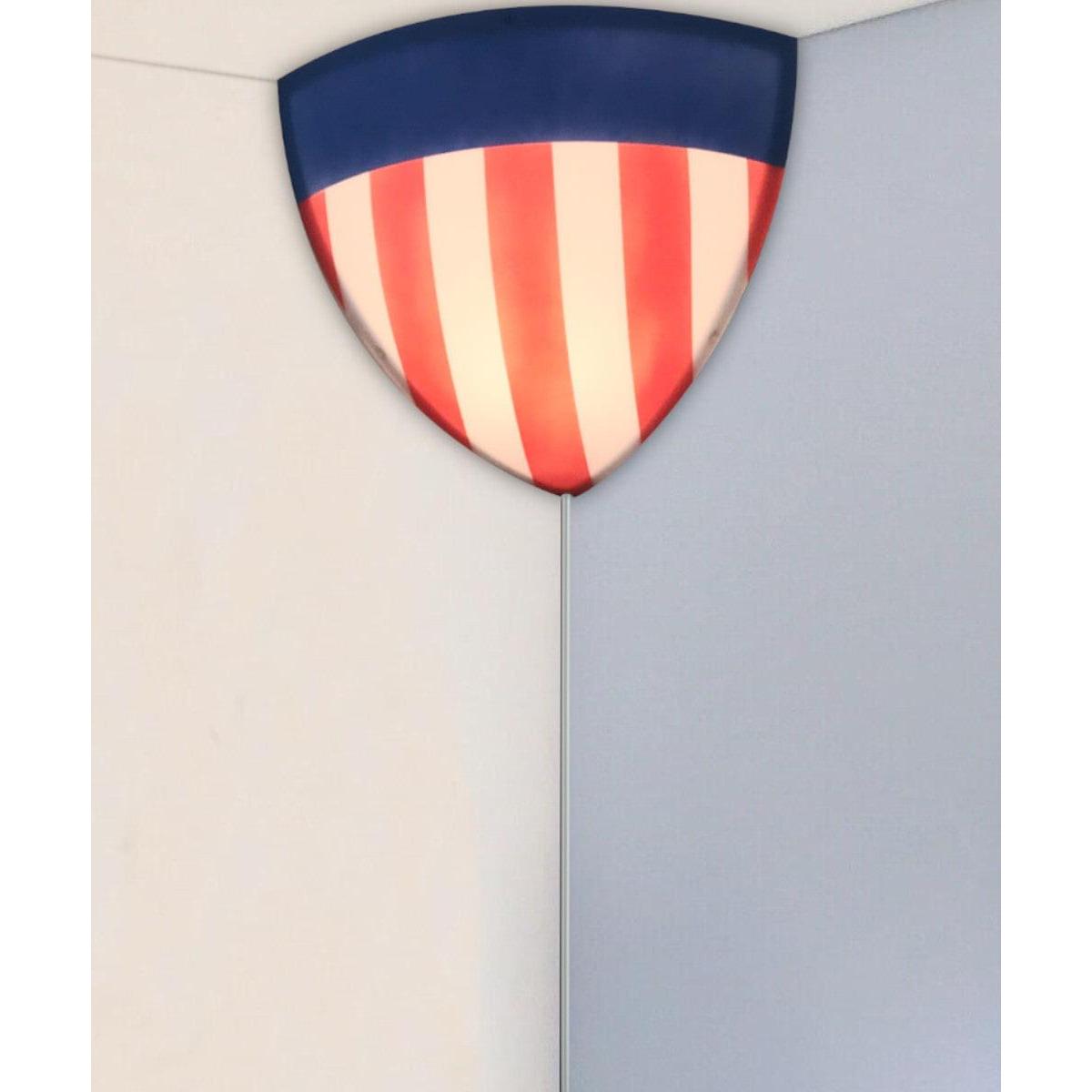 16"W Beacon Triangle Corner Light Plug-In Cord USA Design by Home Concept