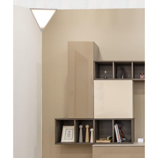 16"W Beacon Triangle Corner Light Plug-In Cord White by Home Concept