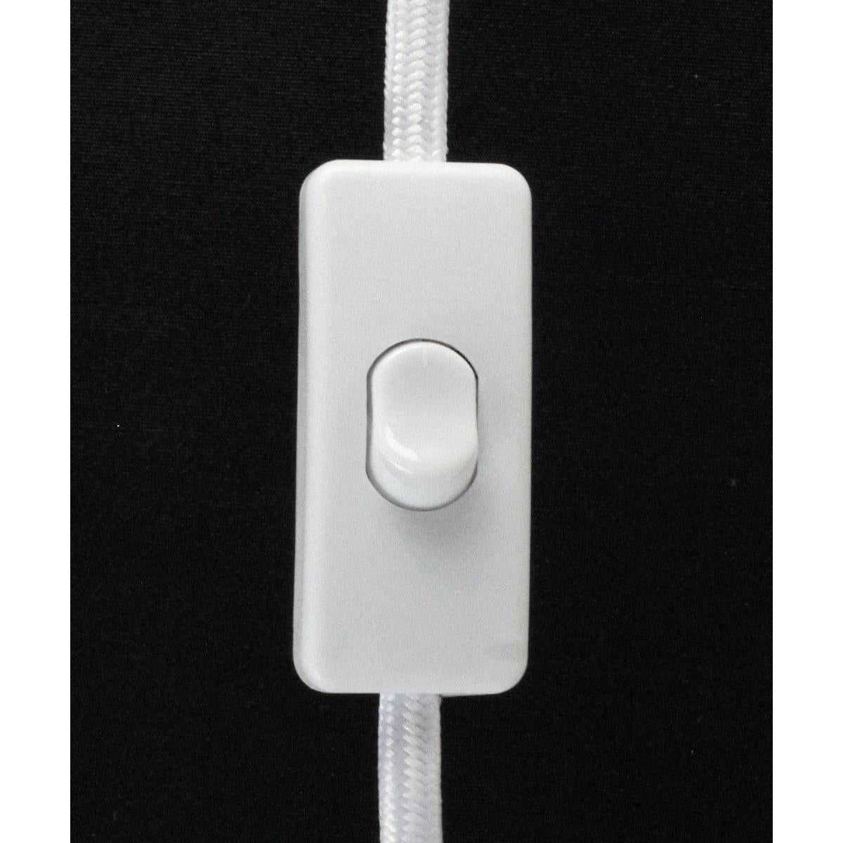 16"W Beacon Triangle Corner Light Plug-In Cord White by Home Concept
