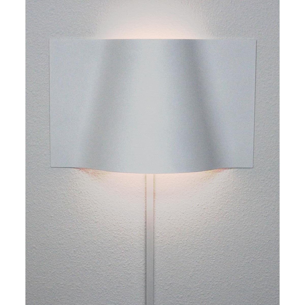 16"W Surface Wave Alluring Curved Metal LED Wall Light