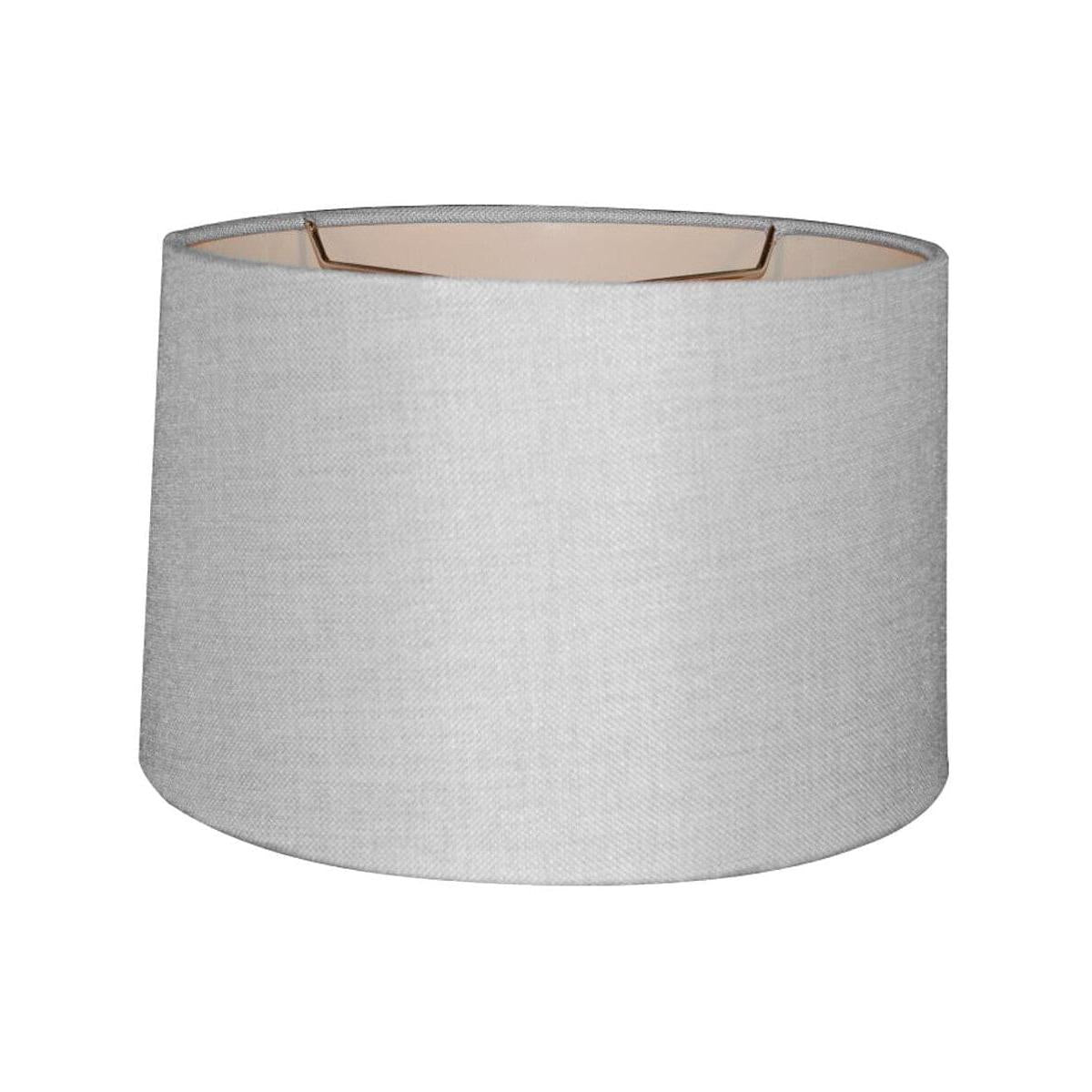 16"W x 10"H Khaki Burlap Drum Shade