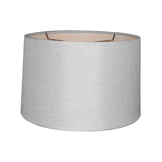 16"W x 10"H Khaki Burlap Drum Shade