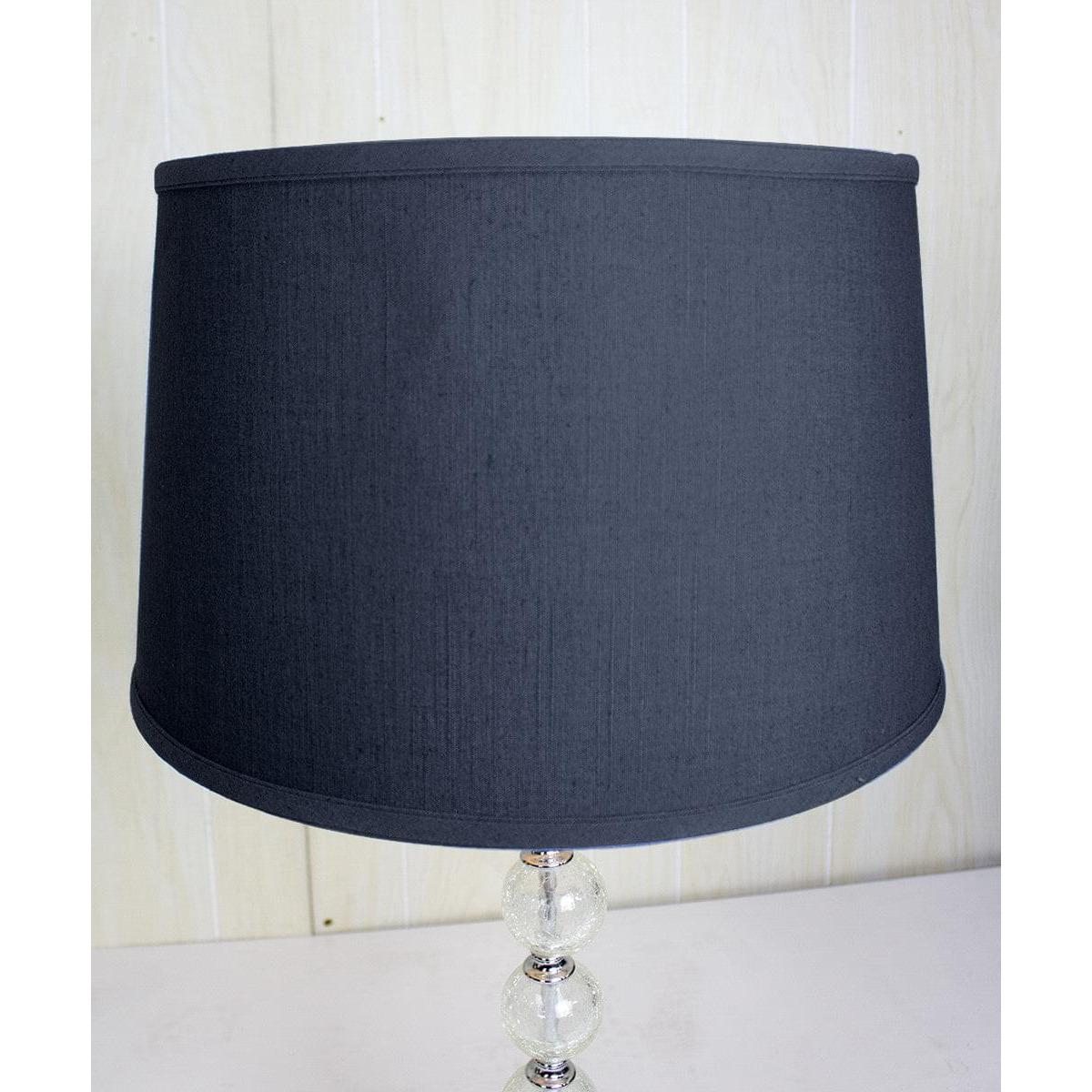 16"W x 10"H Shallow Drum Hard Back Textured Slate Blue