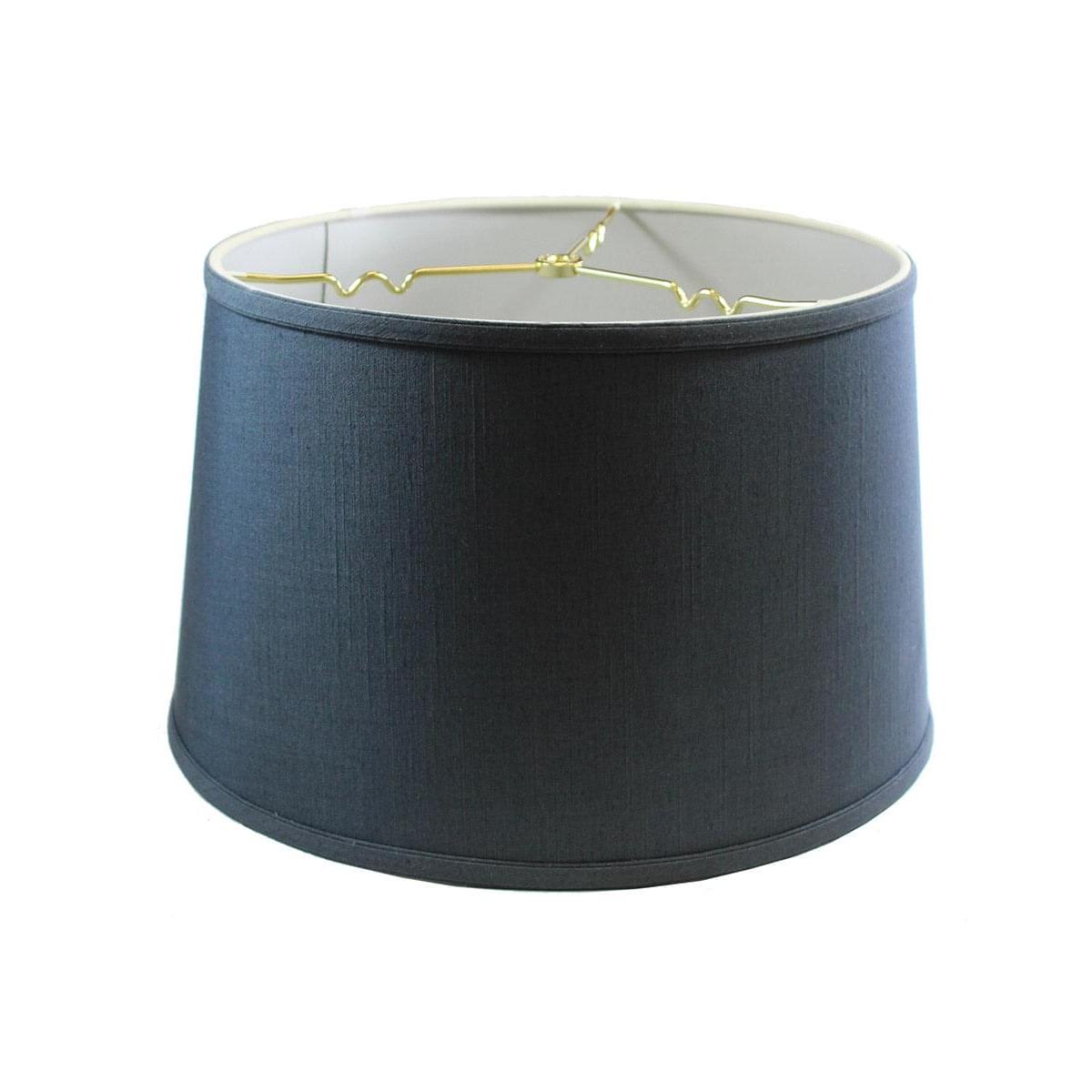 16"W x 10"H Shallow Drum Hard Back Textured Slate Blue