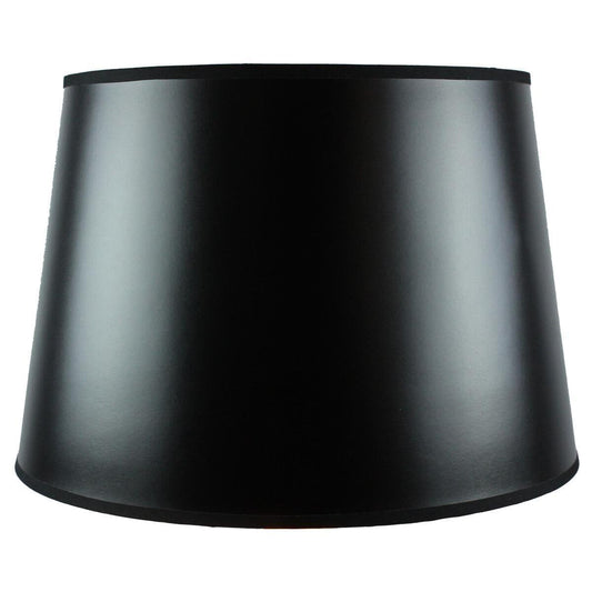 16"W x 11"H Black Parchment Gold-Lined Floor Lampshade