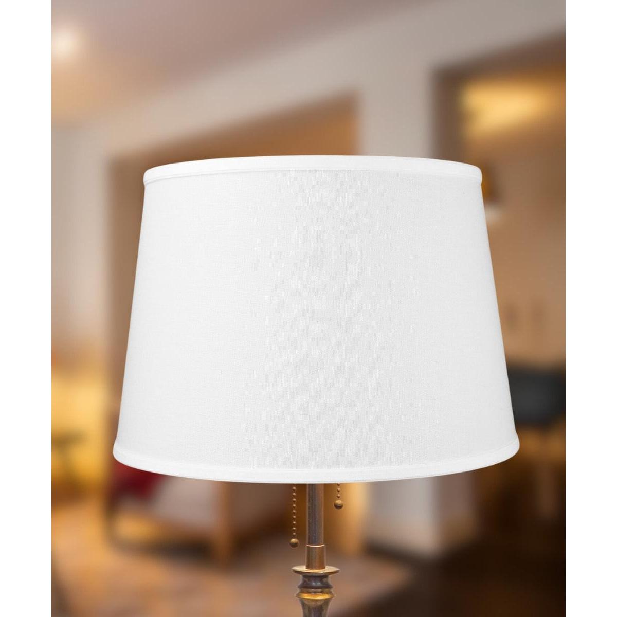16"W x 11"H White Floor Lampshade