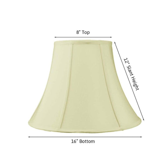 16"W x 12"H Egg Shell Shantung Bell Lampshade