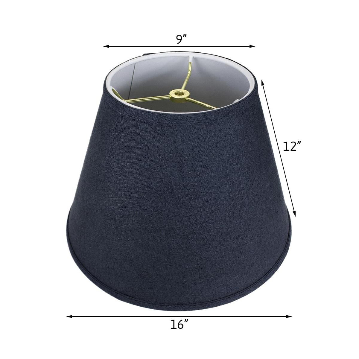 16"W x 12"H Empire Hardback Lamp Shade Textured Slate