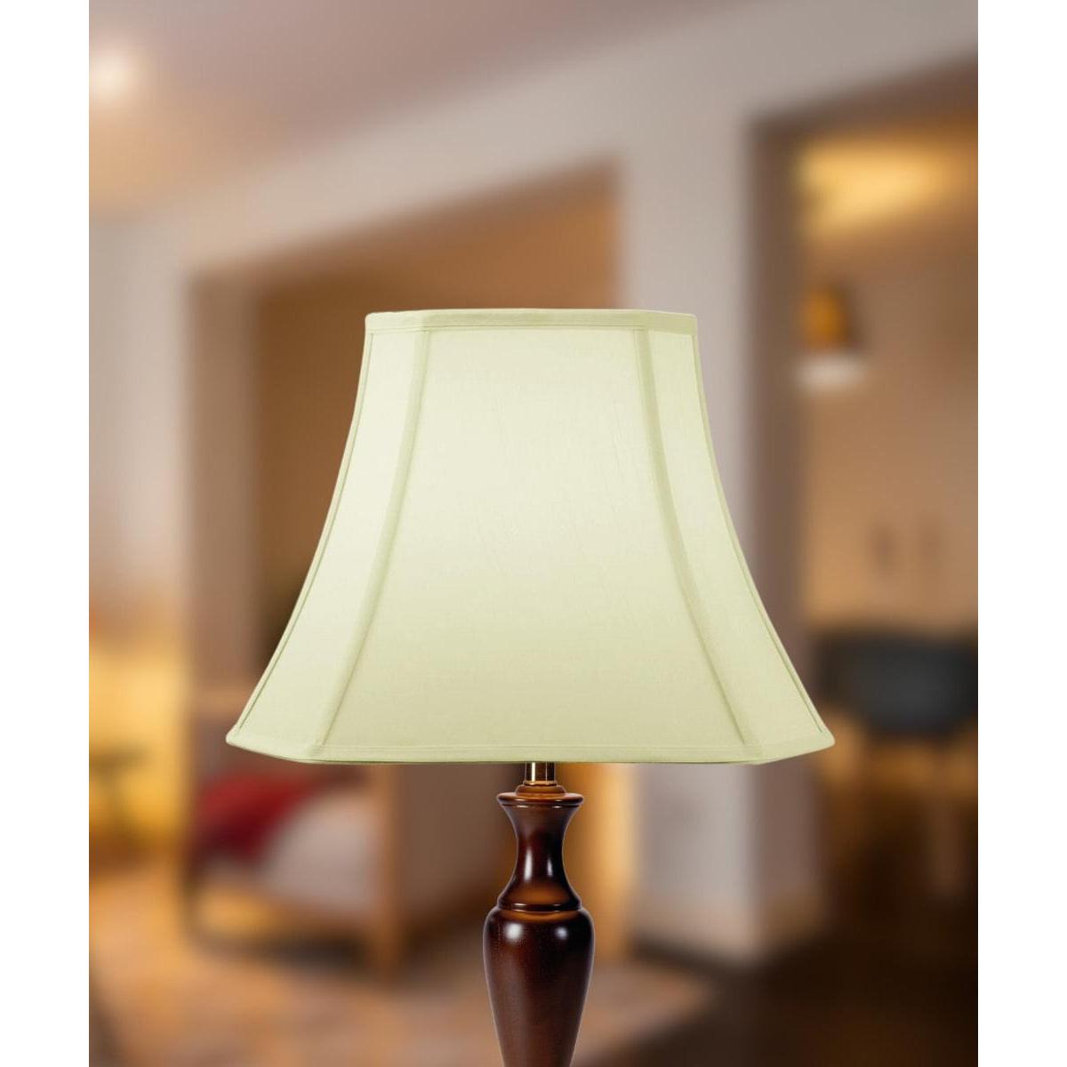 16"W x 12"H Square Cut Corner Lamp Shade Eggshell