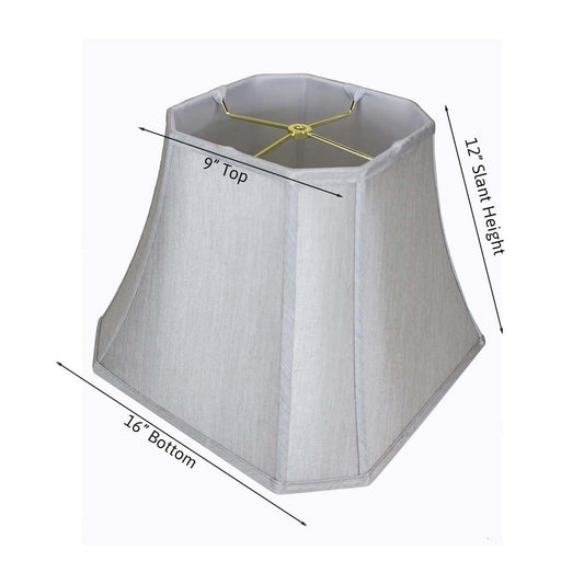 16"W x 12"H Square Cut Corner Shade Gray