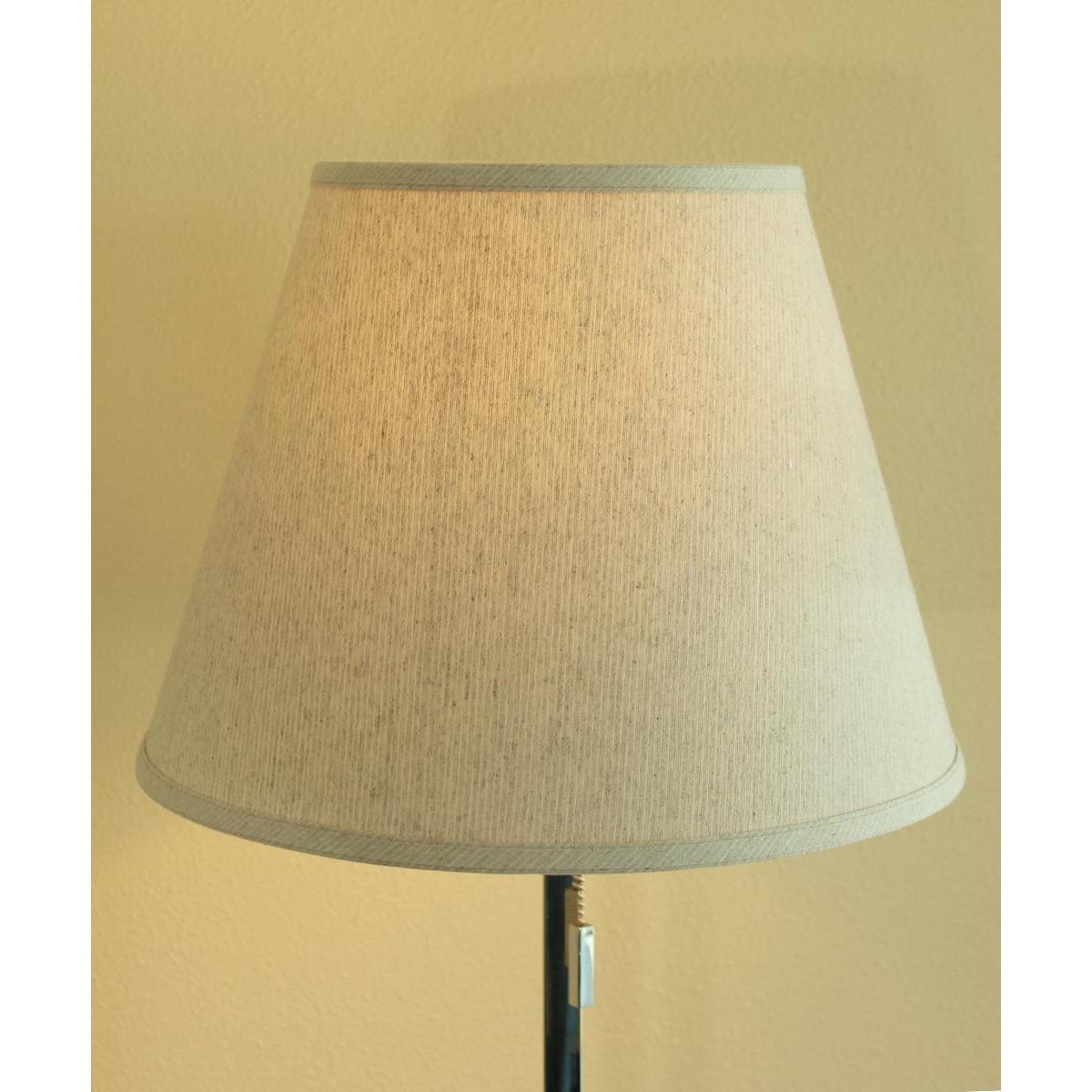 16"W x 12"H Textured Oatmeal Empire Hardback Lamp Shade