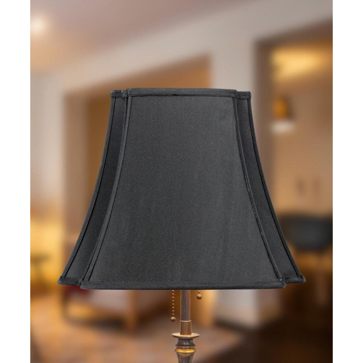 16"W x 13"H Black with Gold Liner Lampshade