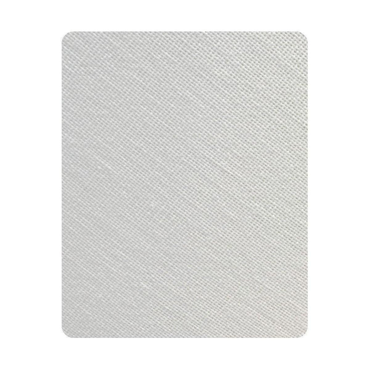 16"W x 9"H White Linen Hardback Shallow Drum Lampshade