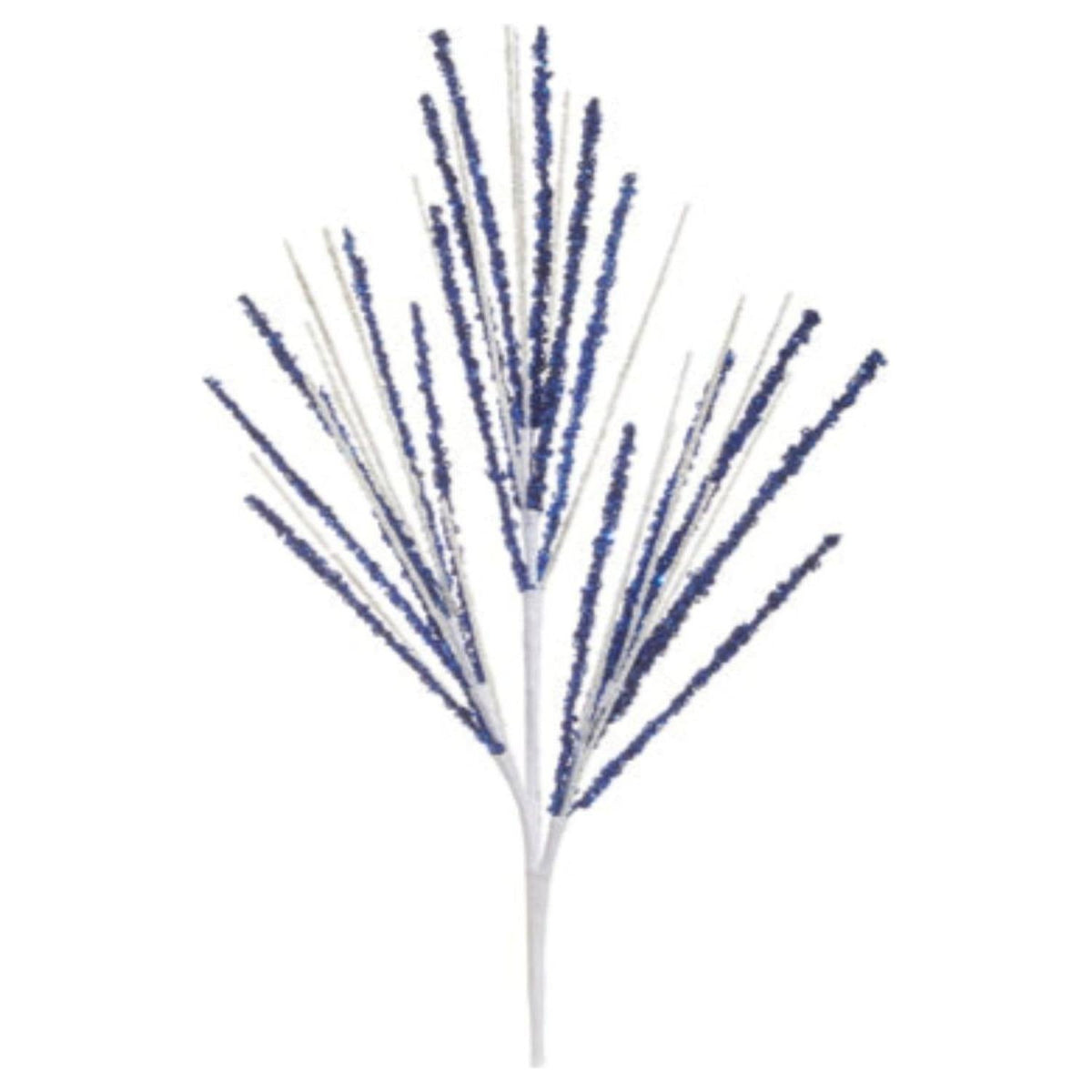 16.5" Glittered Spray: Red/Blue