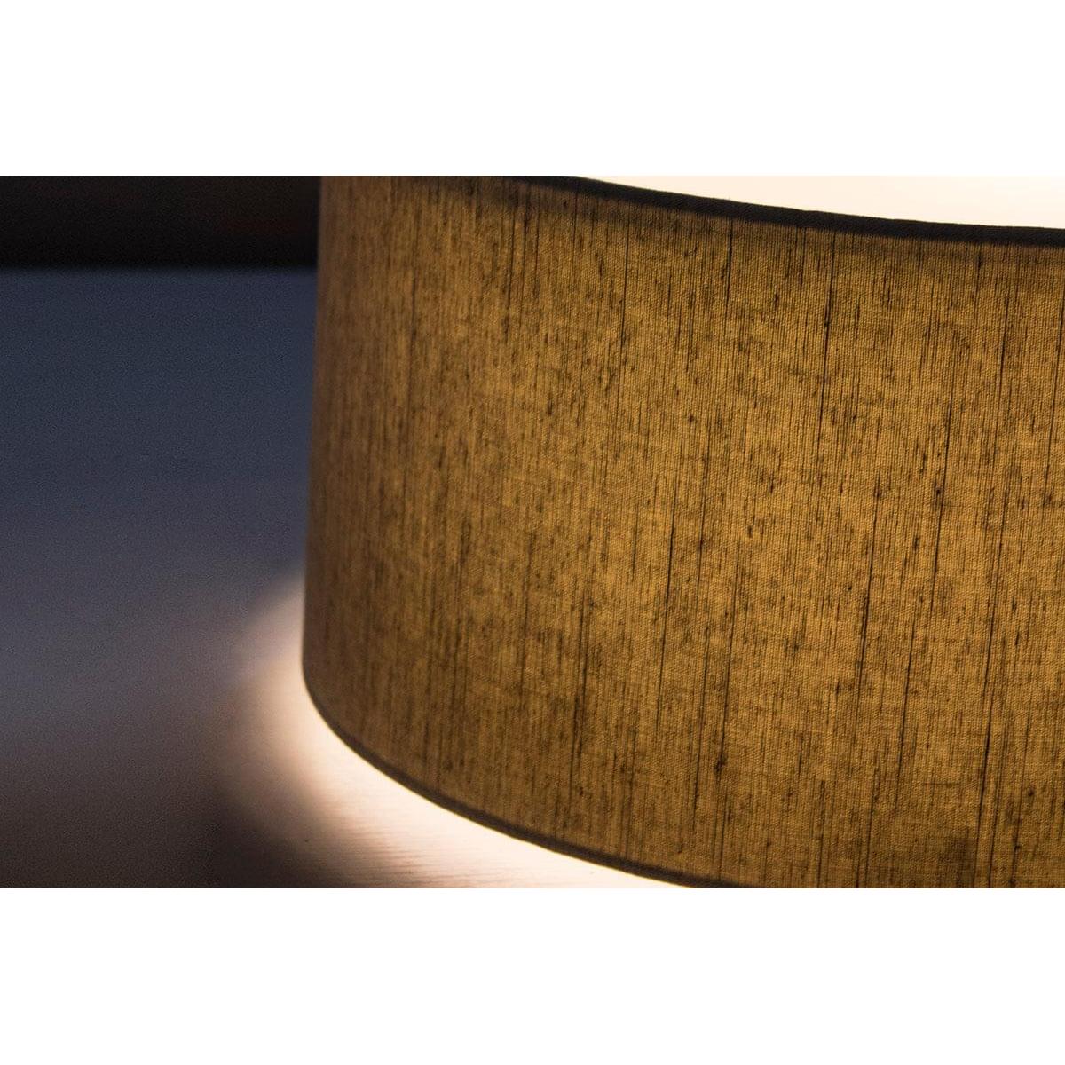 16"x16"x9" Textured Oatmeal Hardback Drum Lampshade