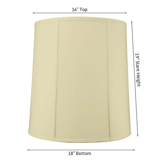 16x18x19 Egg Shell Shantung Drum Extra Large Drum Lampshade
