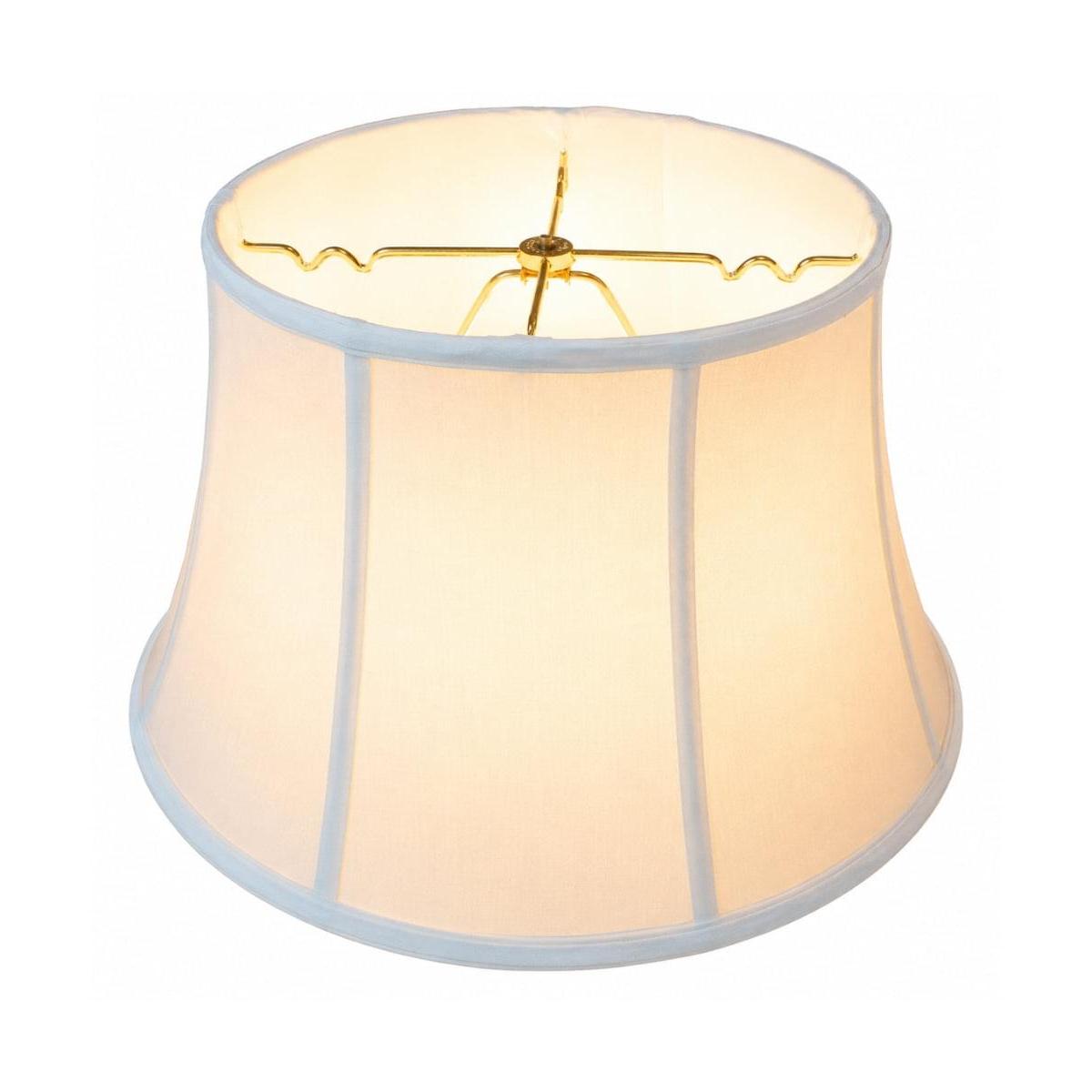17"W x 10"H White Floor Shantung Lampshade
