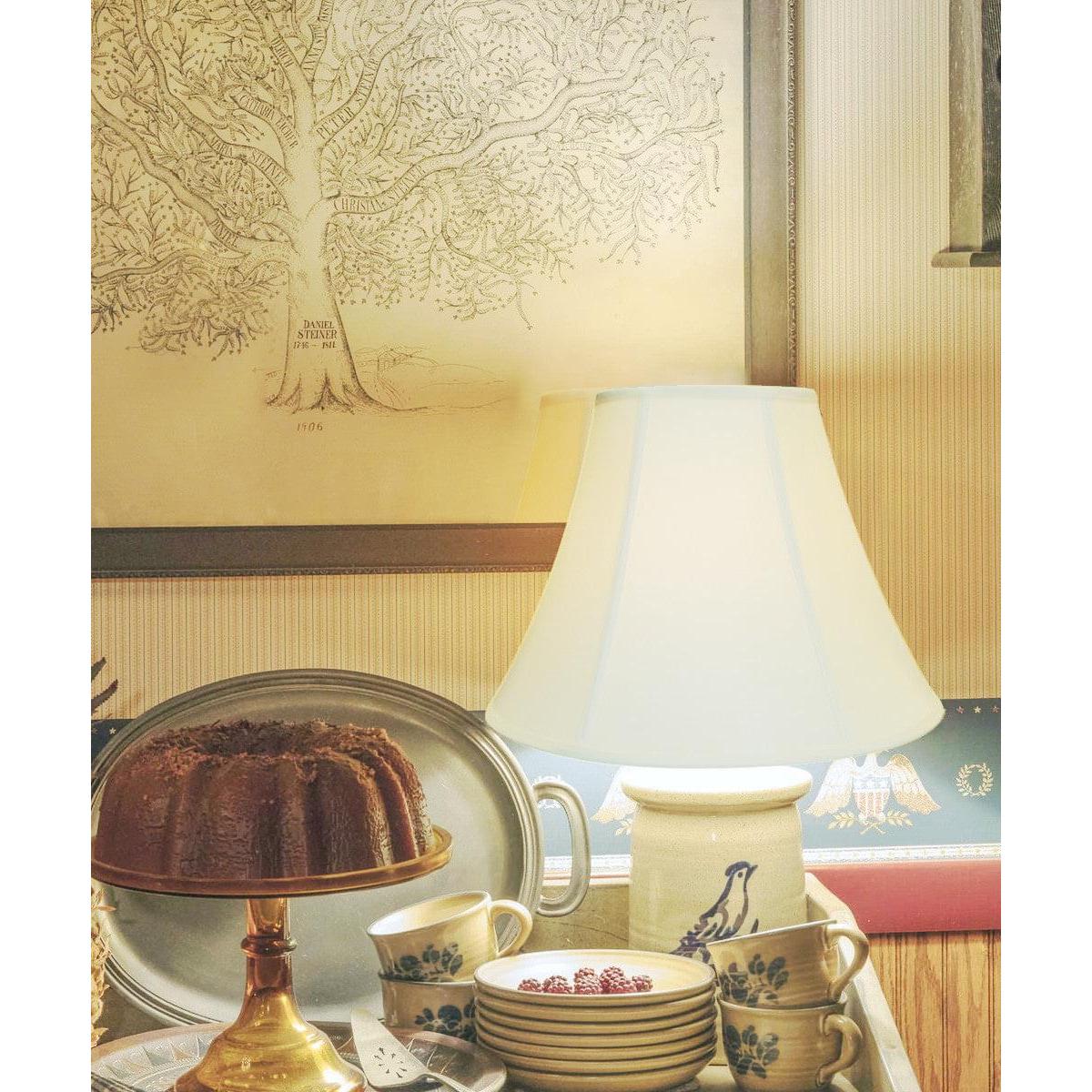 17"W x 12"H Egg Shell Shantung Bell Lamp Shade