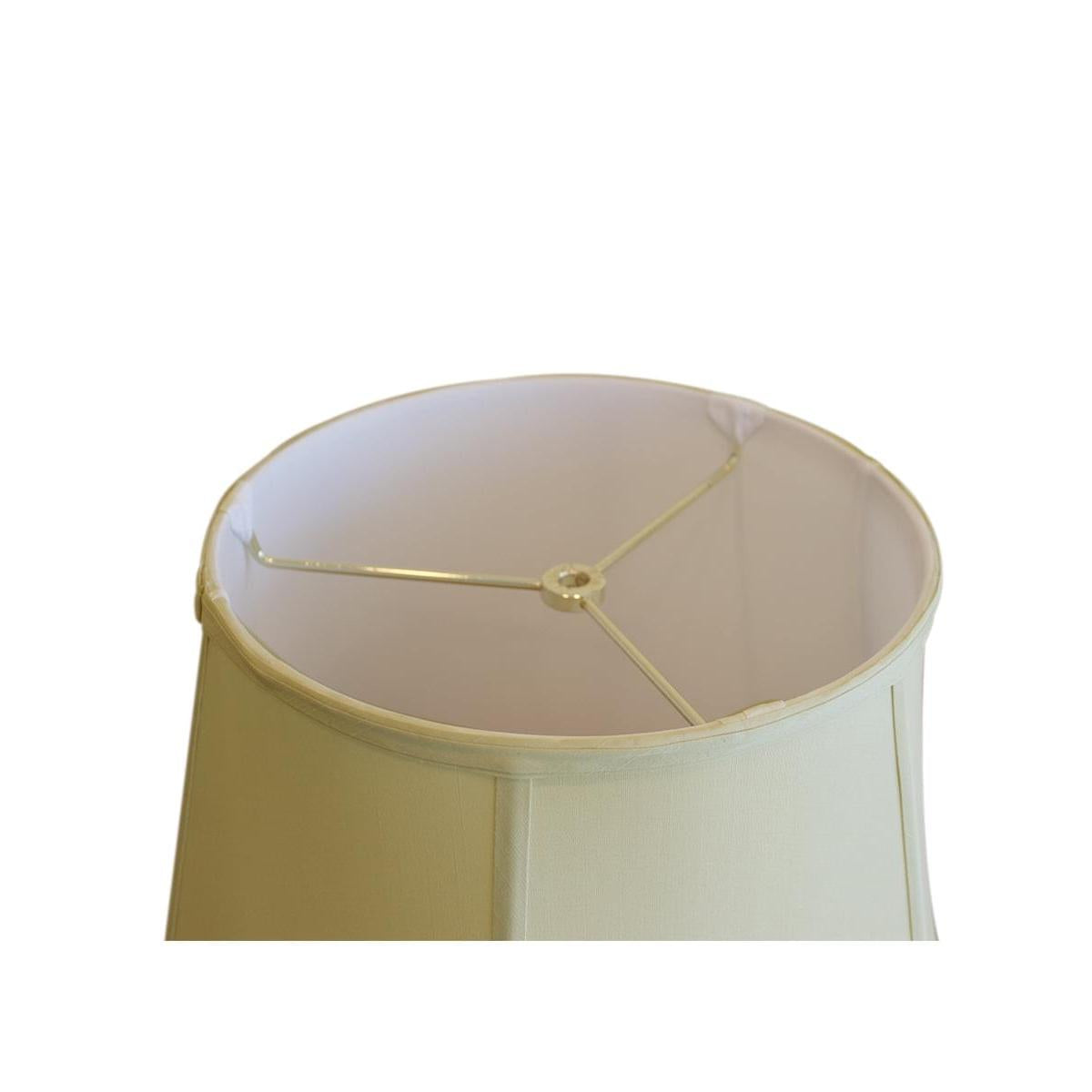 17"W x 14"H Eggshell Empire Shantung Shade