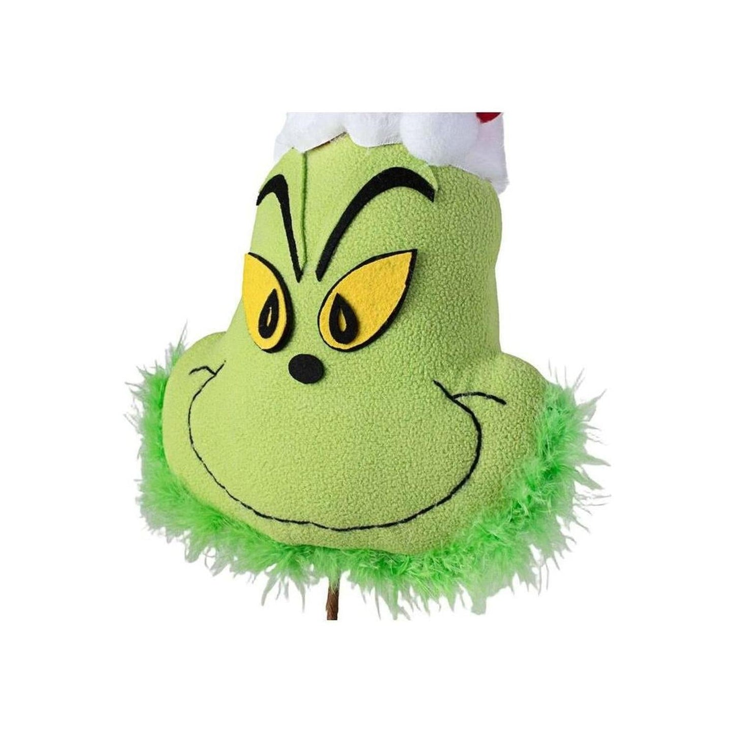 18" Plush Green Monster Head Pick