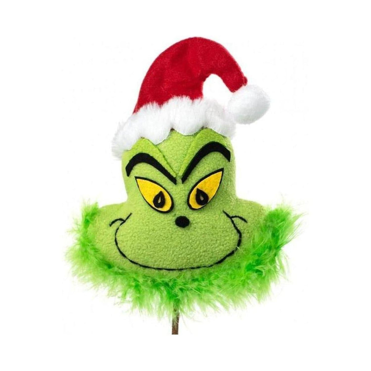 18" Plush Green Monster Head Pick