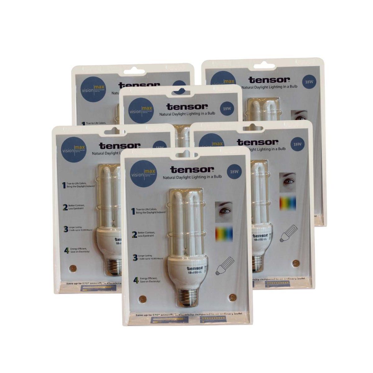18 Watt Full Spectrum CFL Replacement Bulb (SET OF 6) Standard base by VisionMax