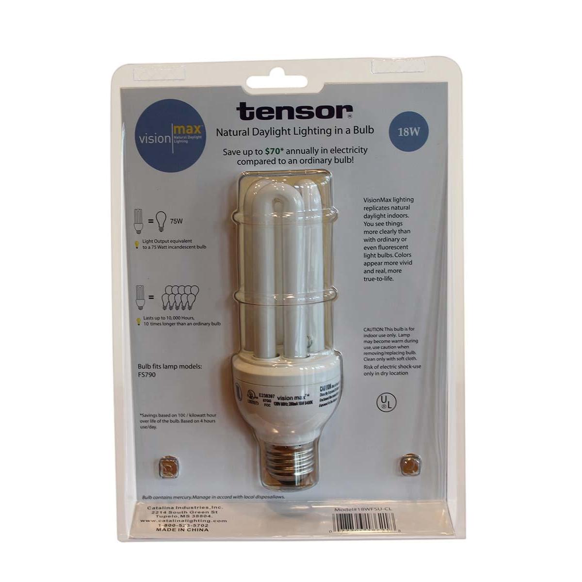18 Watt Full Spectrum CFL Replacement Bulb (SET OF 6) Standard base by VisionMax