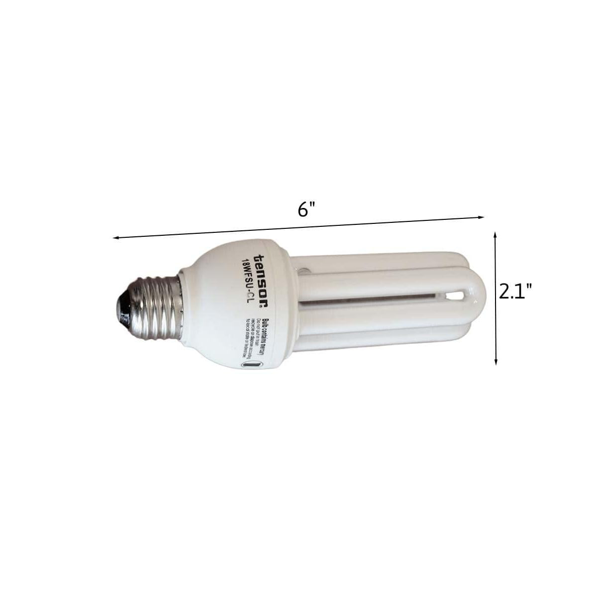 18 Watt Full Spectrum CFL Replacement Bulb (SET OF 6) Standard base by VisionMax
