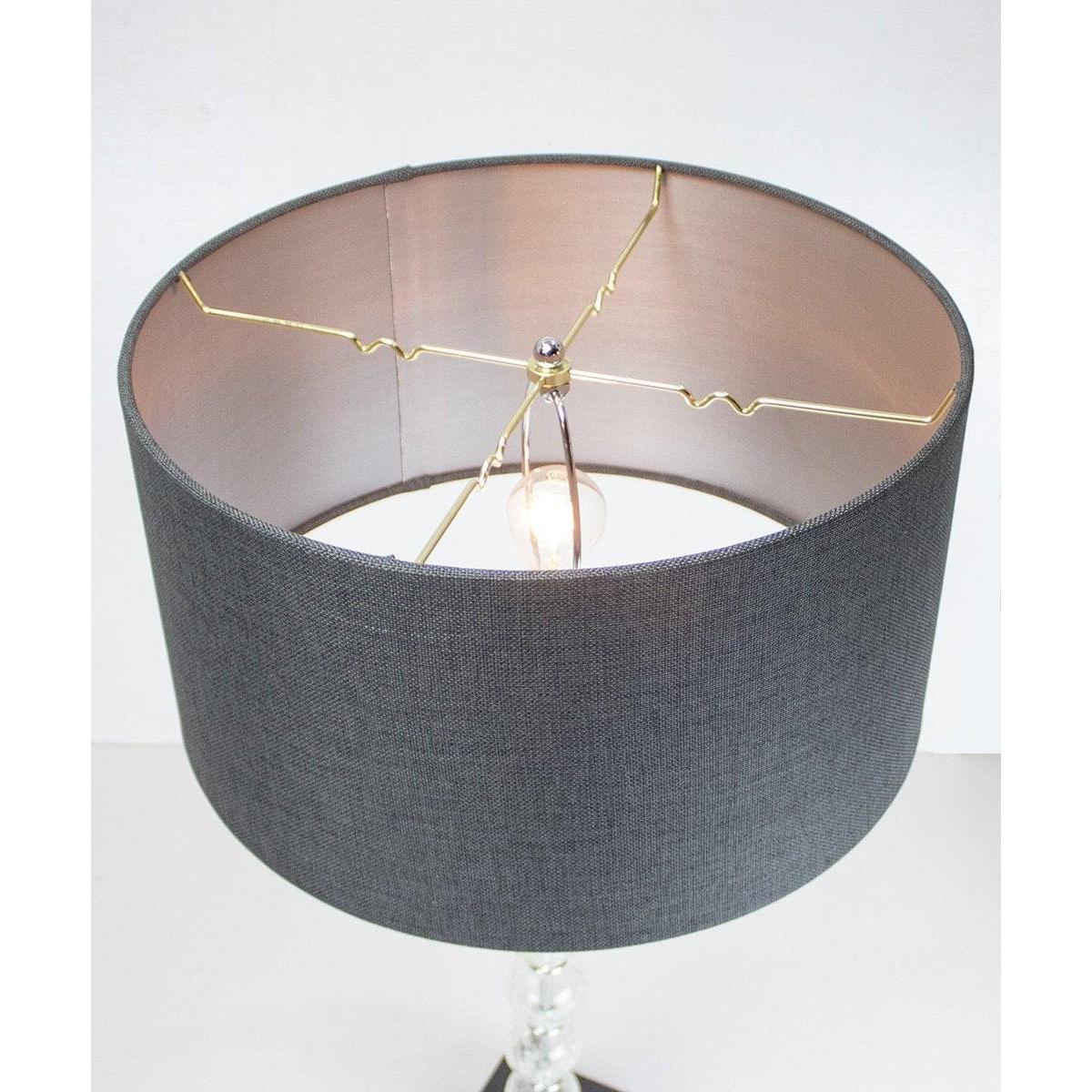 18"W x 10"H Granite Grey Drum Lampshade