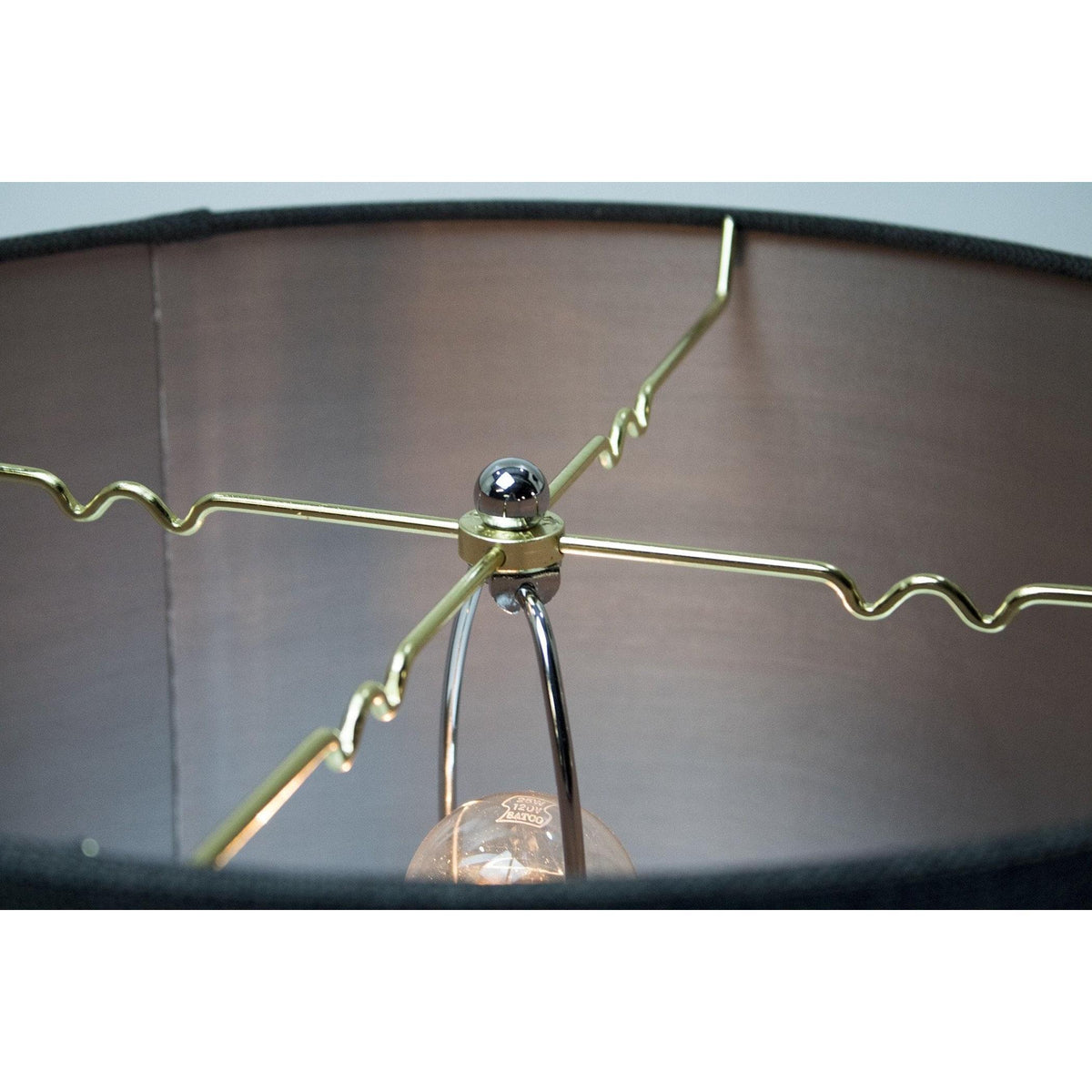 18"W x 10"H Granite Grey Drum Lampshade