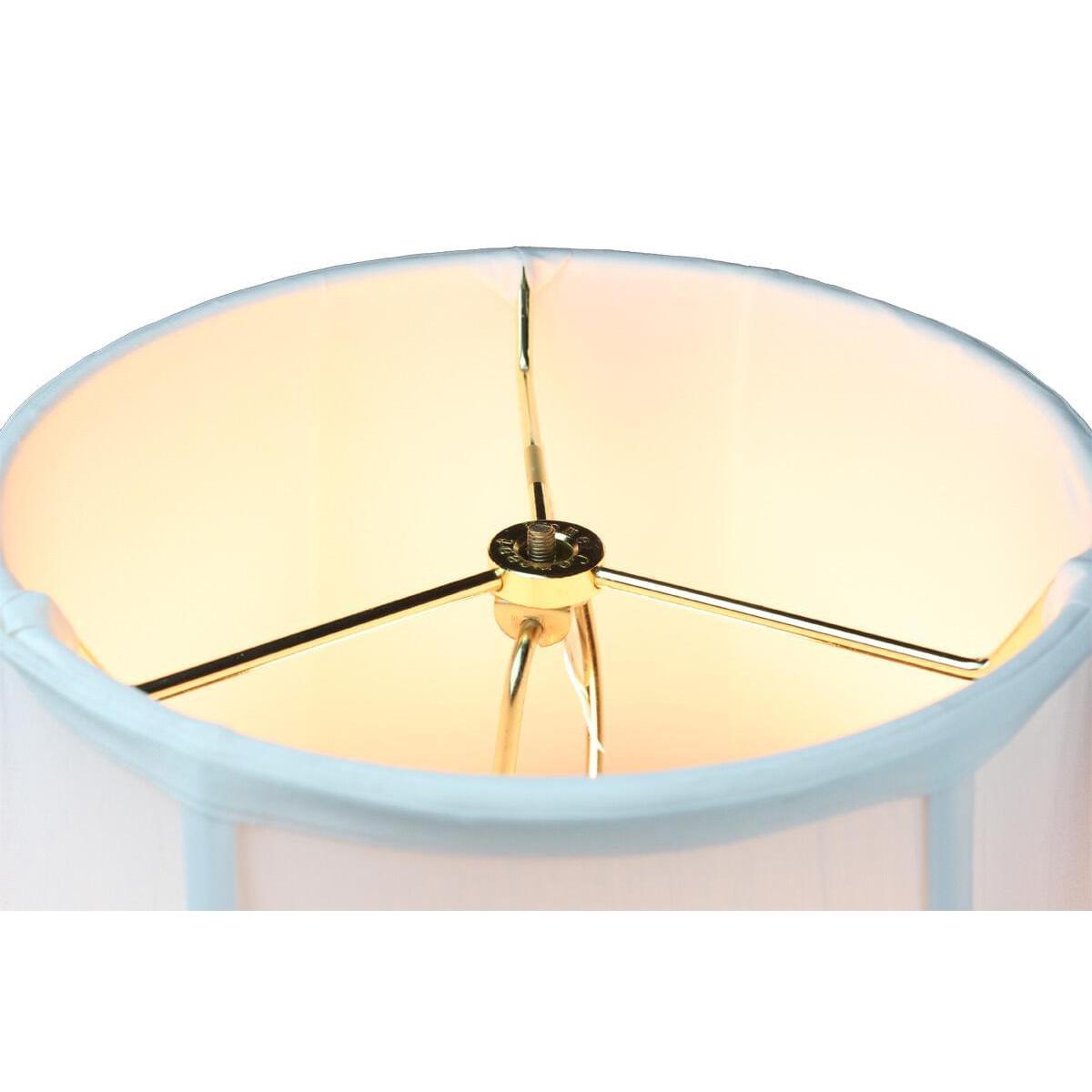 18"W x 14"H White Bell Shantung Lampshade