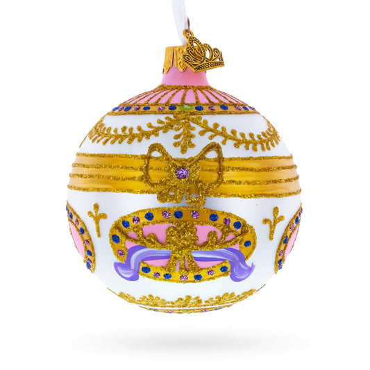 1903 Bonbonniere Royal Glass Ball Christmas Ornament 3.25 Inches