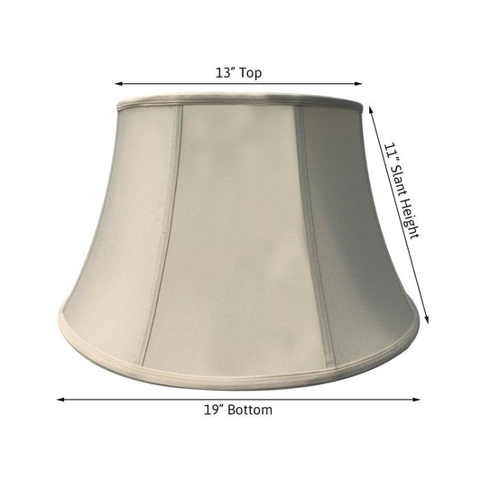 19"W x 11"H Egg Shell Floor Shantung Lampshade