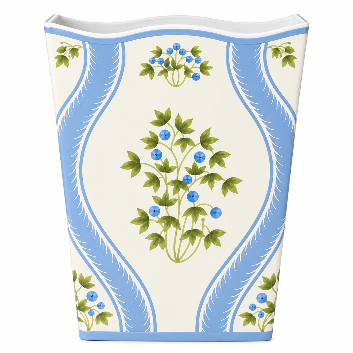 Blueberry Square Wastepaper Basket & Tissue Holder (2 Options)