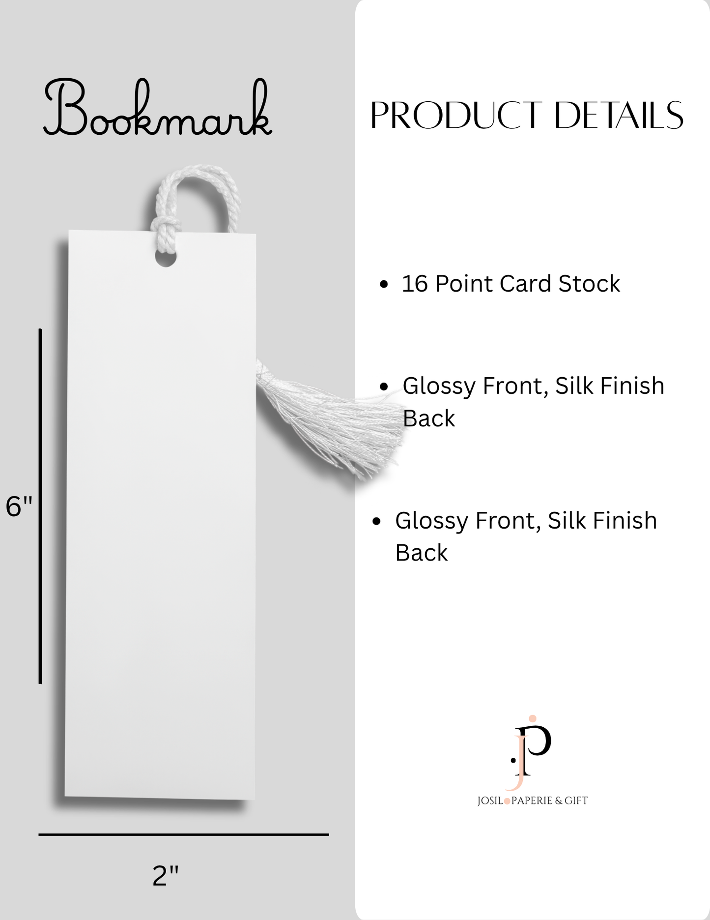 Floral Bookmark | Decorative Bookmark by JOSIL Paperie