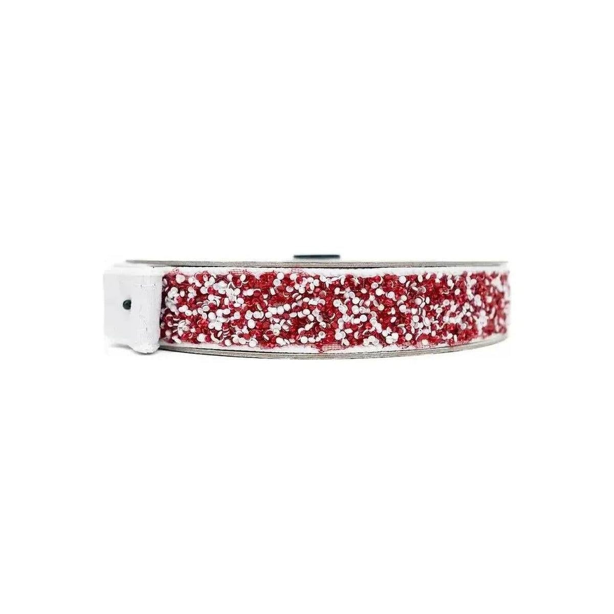 1.5" Peppermint Multi Sprinkles Ribbon: Red/White  (10 Yards)