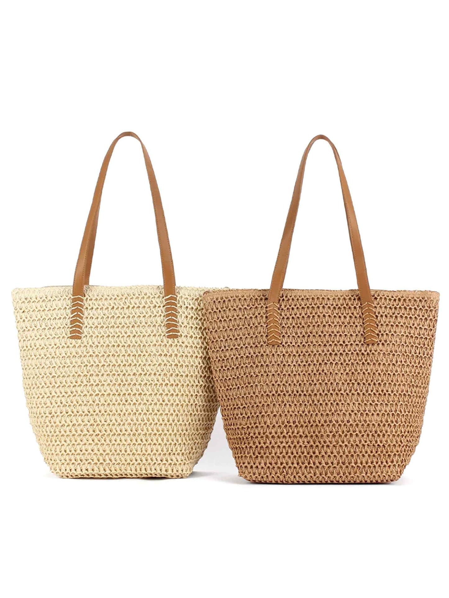 Woven Tapered Tote Bag
