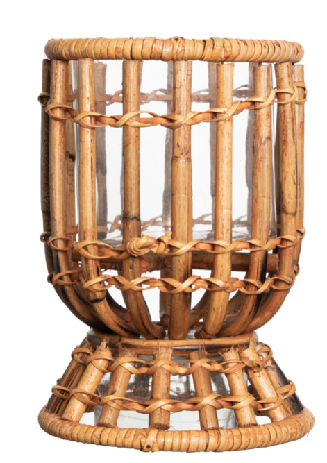 a close up of a candle holder