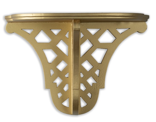 Gold SOLID WOOD FRETWORK BRACKET