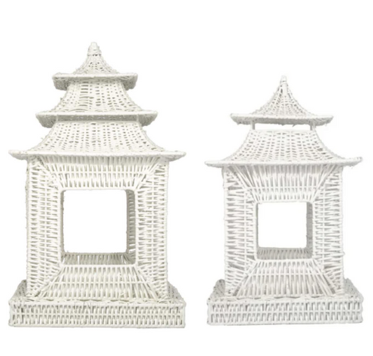 a white wicker objects with a white background