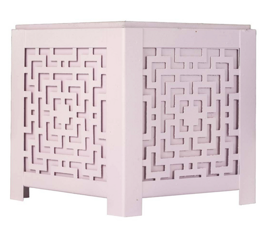 Pink Fretwork Planter