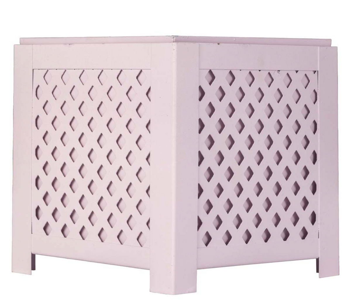 Pink Lattice Planter