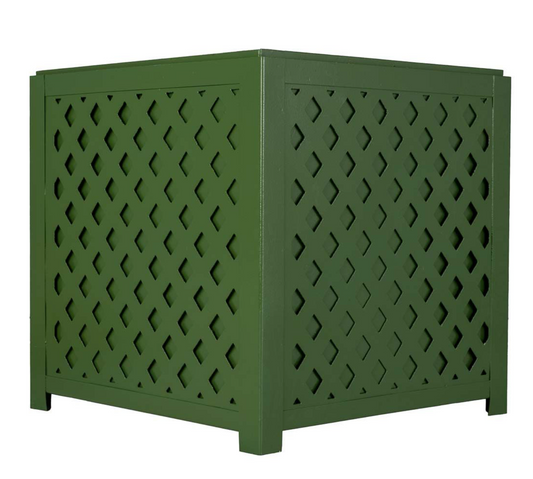 Moss Green Lattice Planter