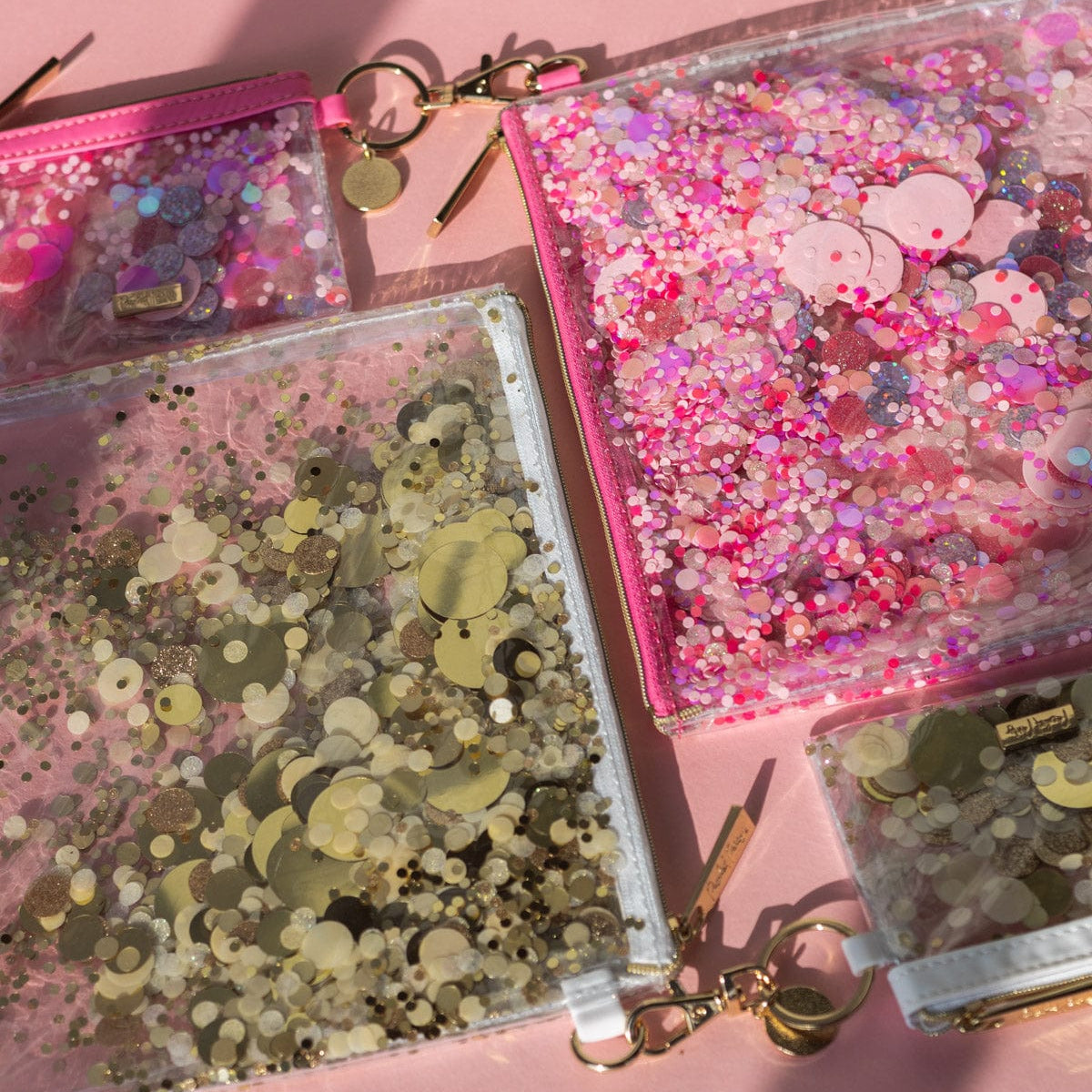 Good As Gold Confetti Everything Pouch