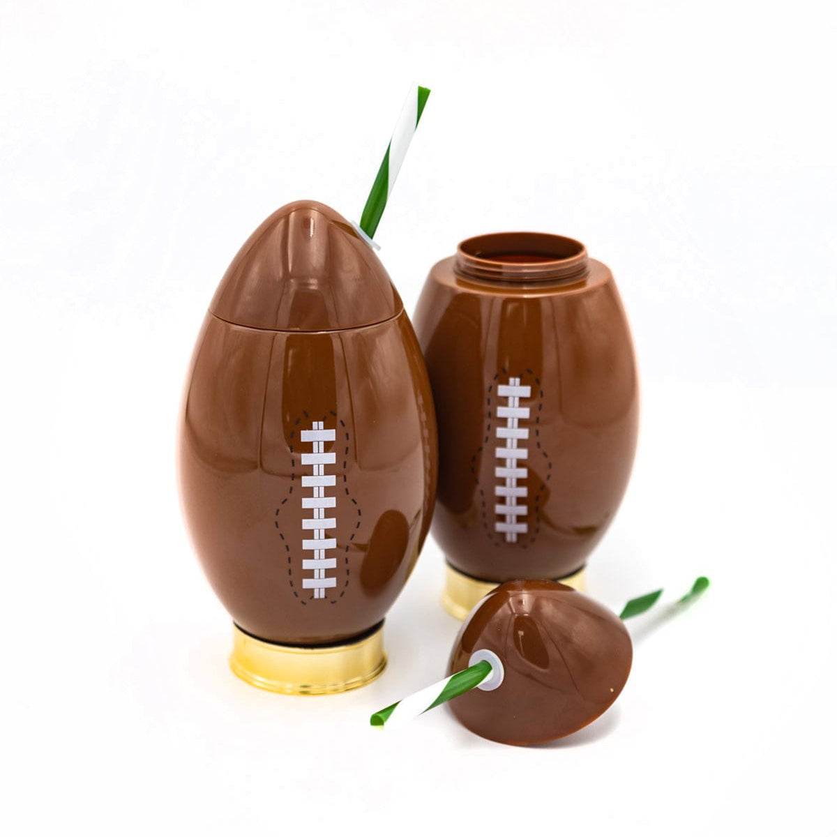 Football Novelty Sippers, 24oz (Set of 2, 6, or 12)