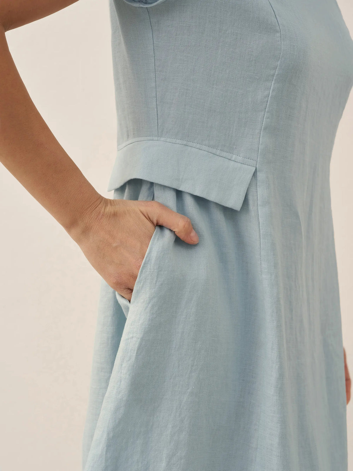 a woman wearing a dress