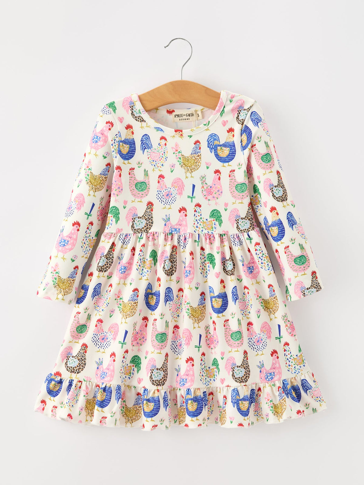 a dress with chickens on it